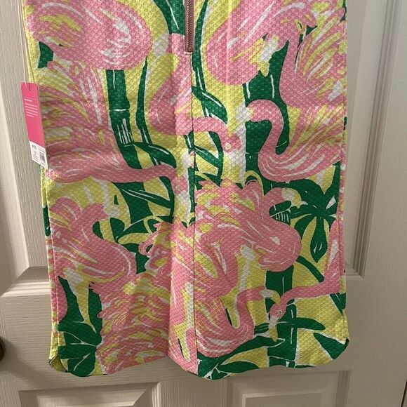 Lilly Pulitzer for Target Flamingo Fan Dance Shift Dress Girls Size M 7-8 NWT - Picture 11 of 12